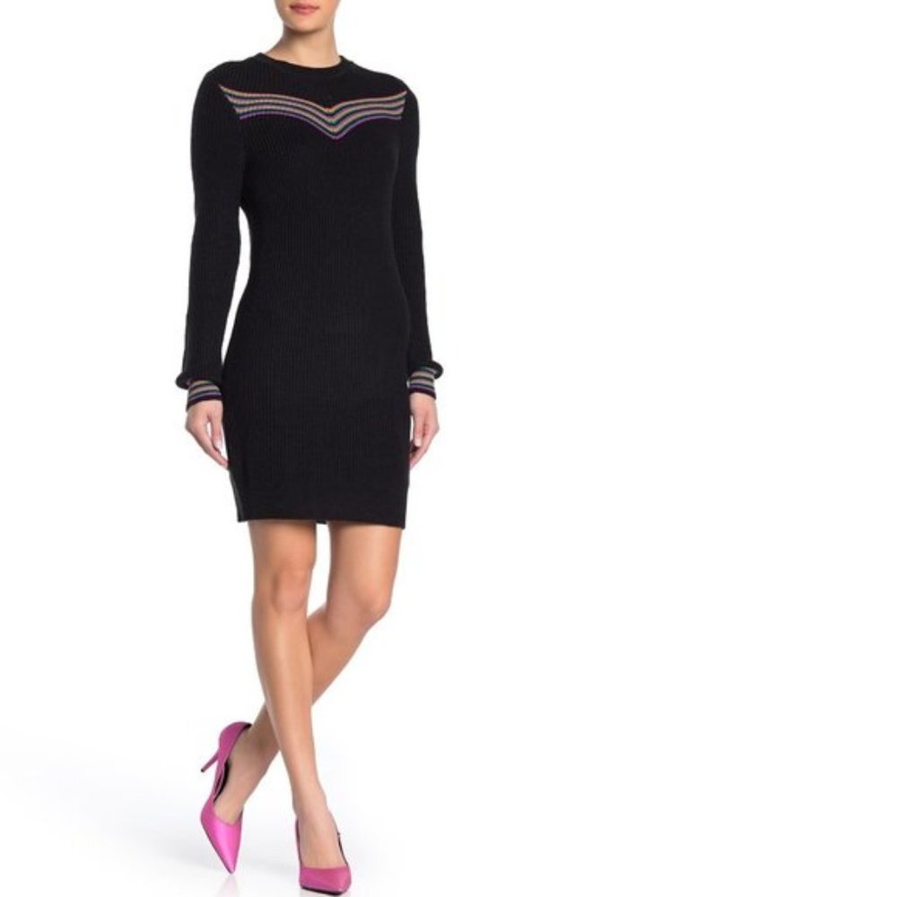 Abound Striped Crew Neck Sweater Dress